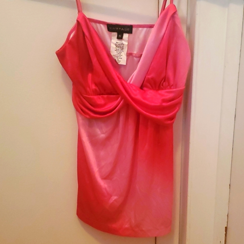Rampage pink tank top small